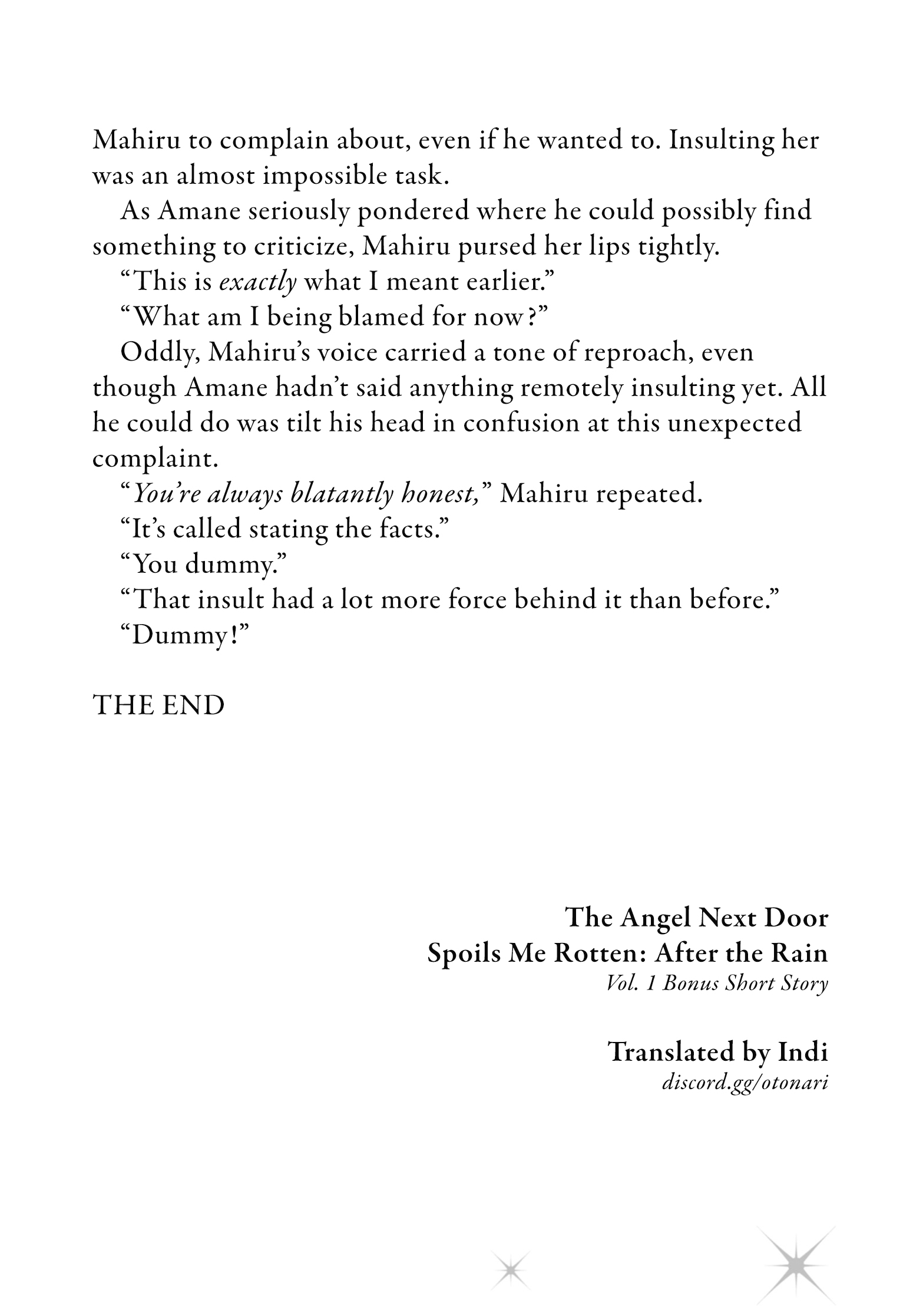 Read The Angel Next Door Spoils Me Rotten - After the Rain En Manga Online